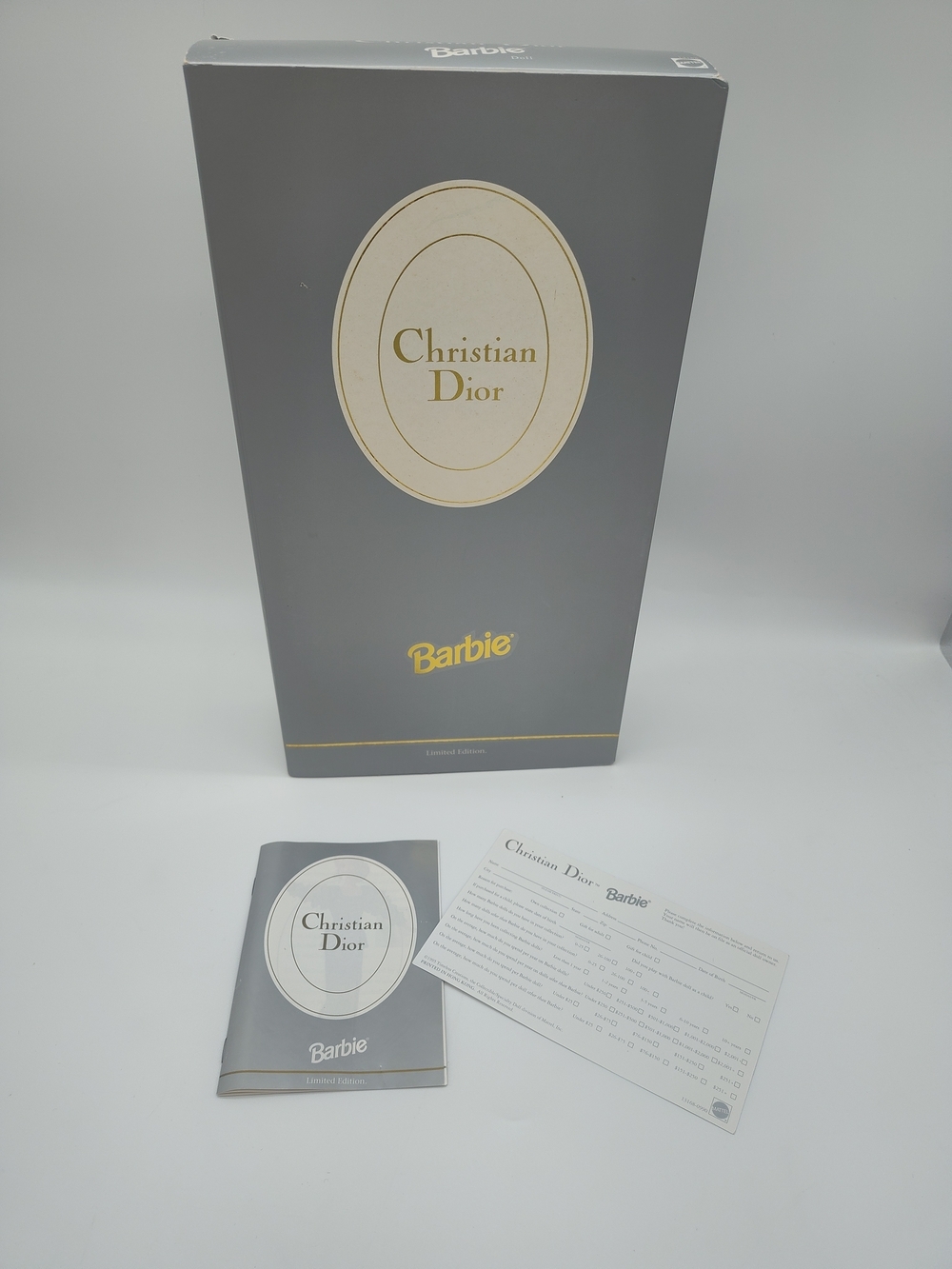 1995 Christian Dior Barbie Limited Edition Mattel Collectible NRFB Set Vintage - Picture 3 of 12